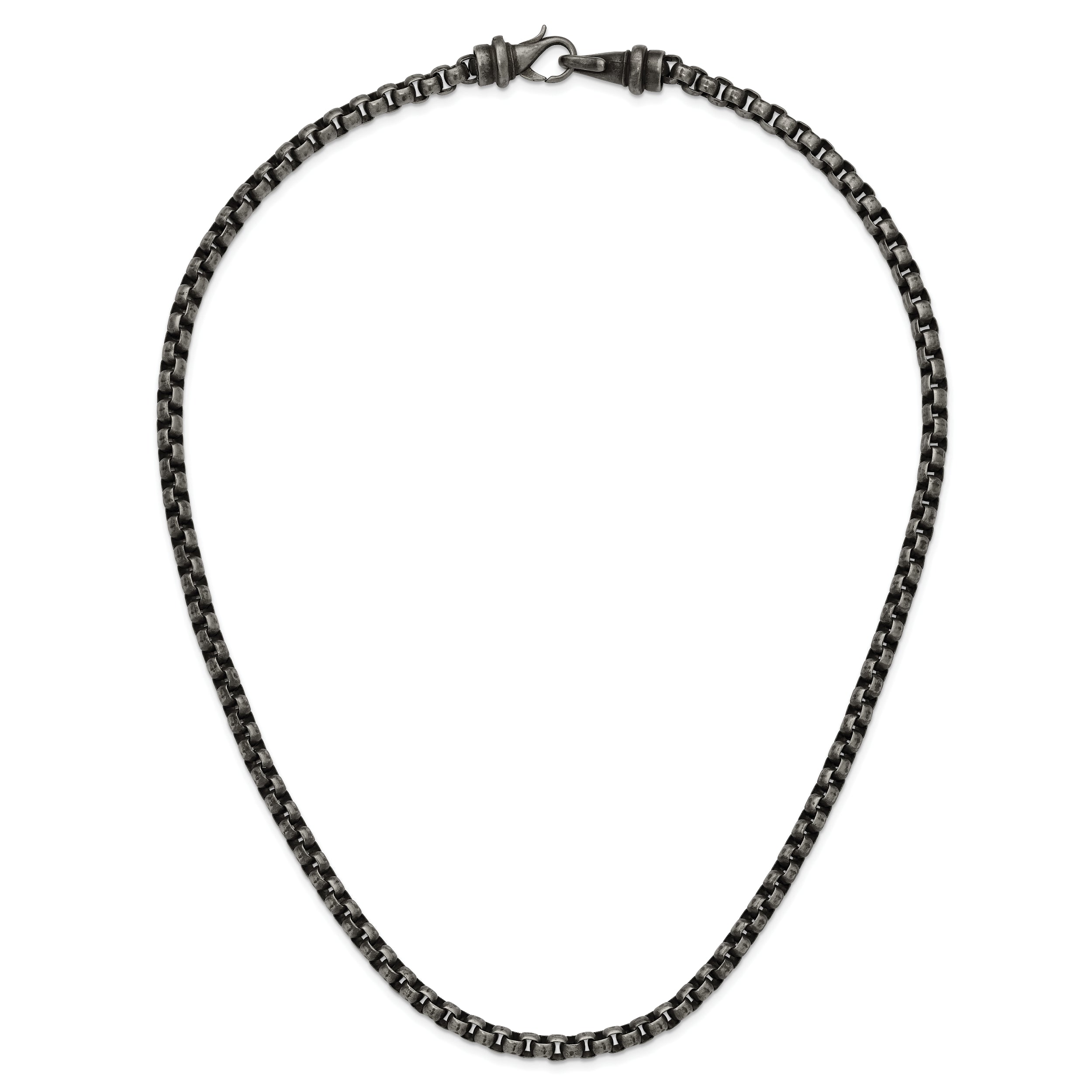 Chisel Stainless Steel Antiqued 24 inch Box Chain