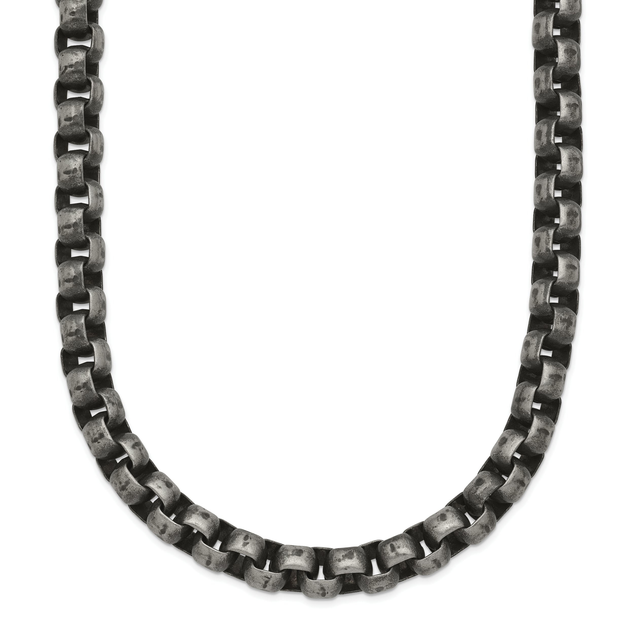 Chisel Stainless Steel Antiqued 24 inch Box Chain