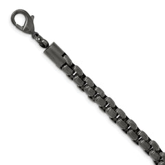 Chisel Stainless Steel Polished Gun Metal IP-plated 24 inch Box Chain