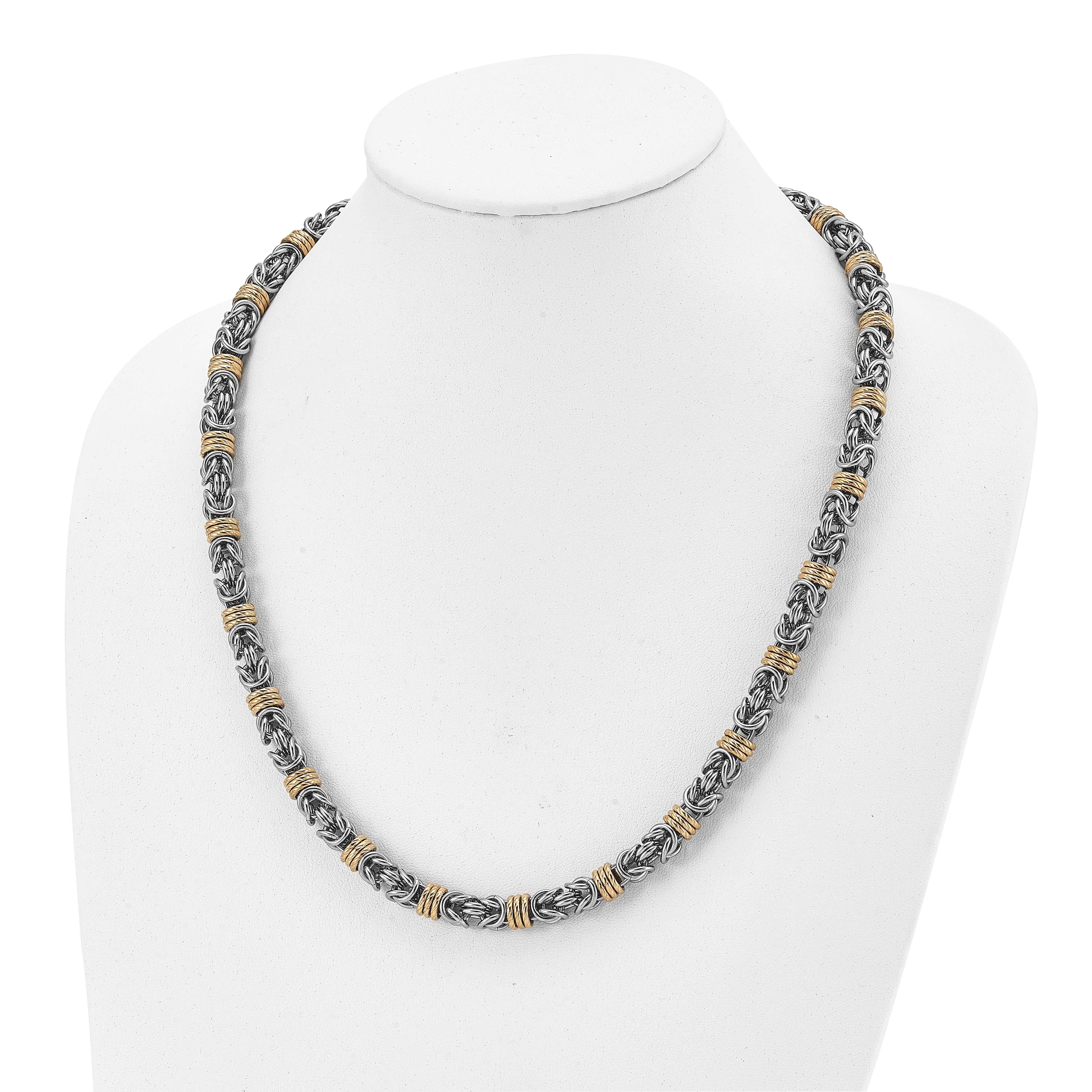 Chisel Stainless Steel Polished Yellow IP-plated 24 inch Necklace