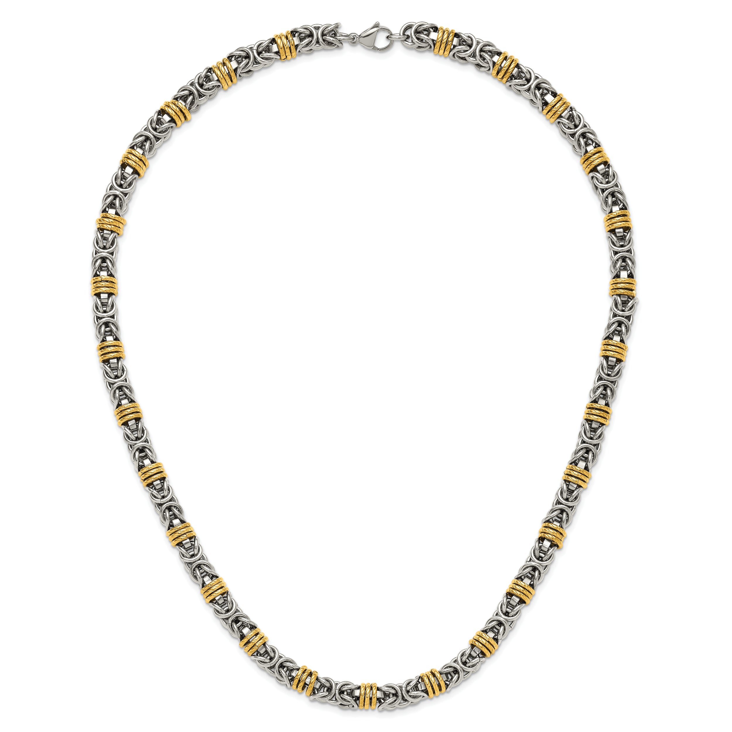 Chisel Stainless Steel Polished Yellow IP-plated 24 inch Necklace