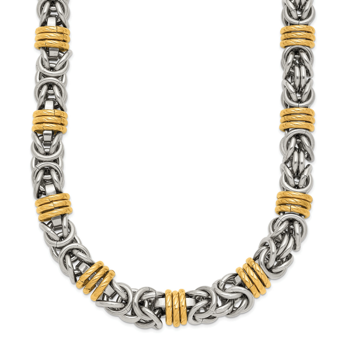 Chisel Stainless Steel Polished Yellow IP-plated 24 inch Necklace