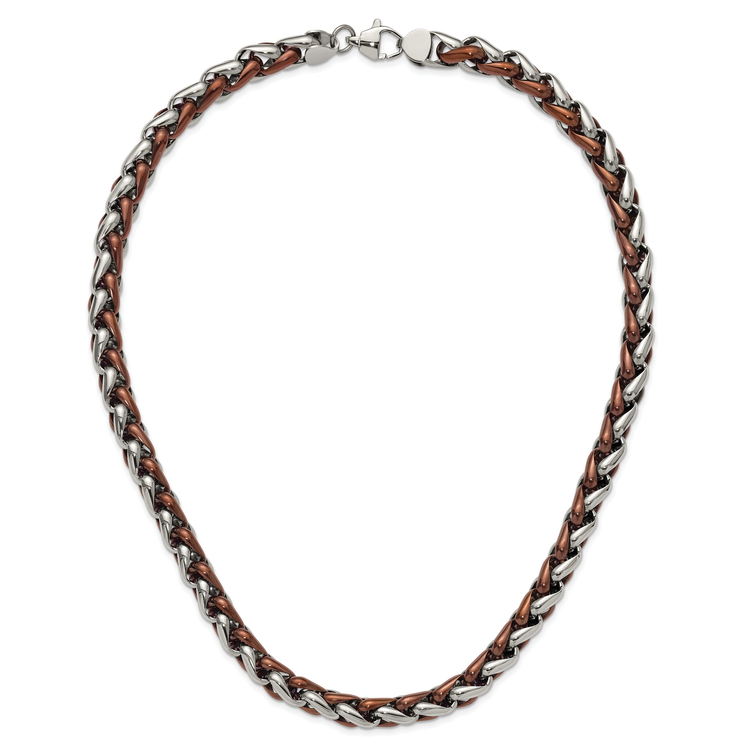 Chisel Stainless Steel Polished Brown IP-plated 24 inch Necklace