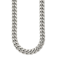 Chisel Stainless Steel Polished 24 inch Curb Chain Necklace