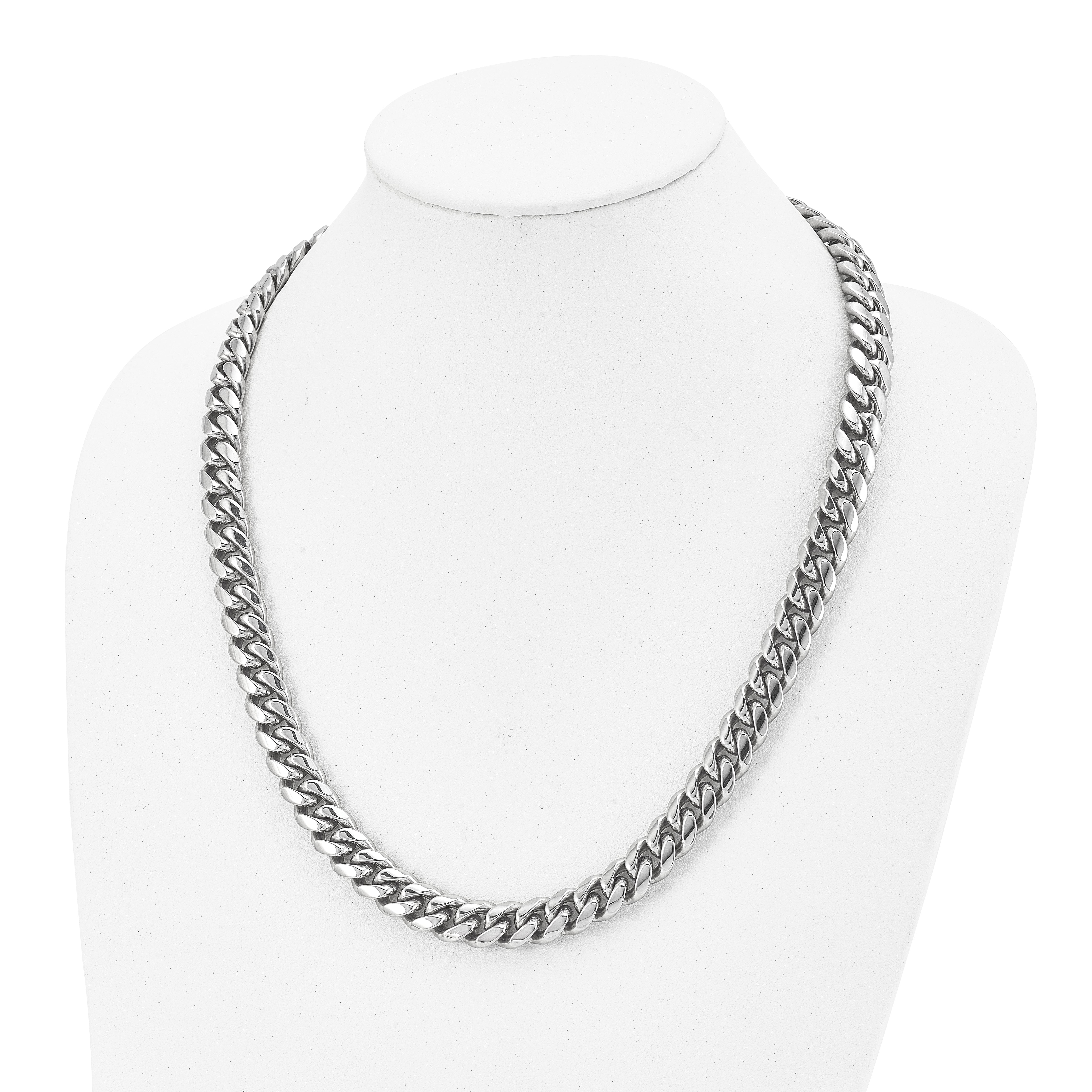 Chisel Stainless Steel Polished 24 inch Curb Chain Necklace