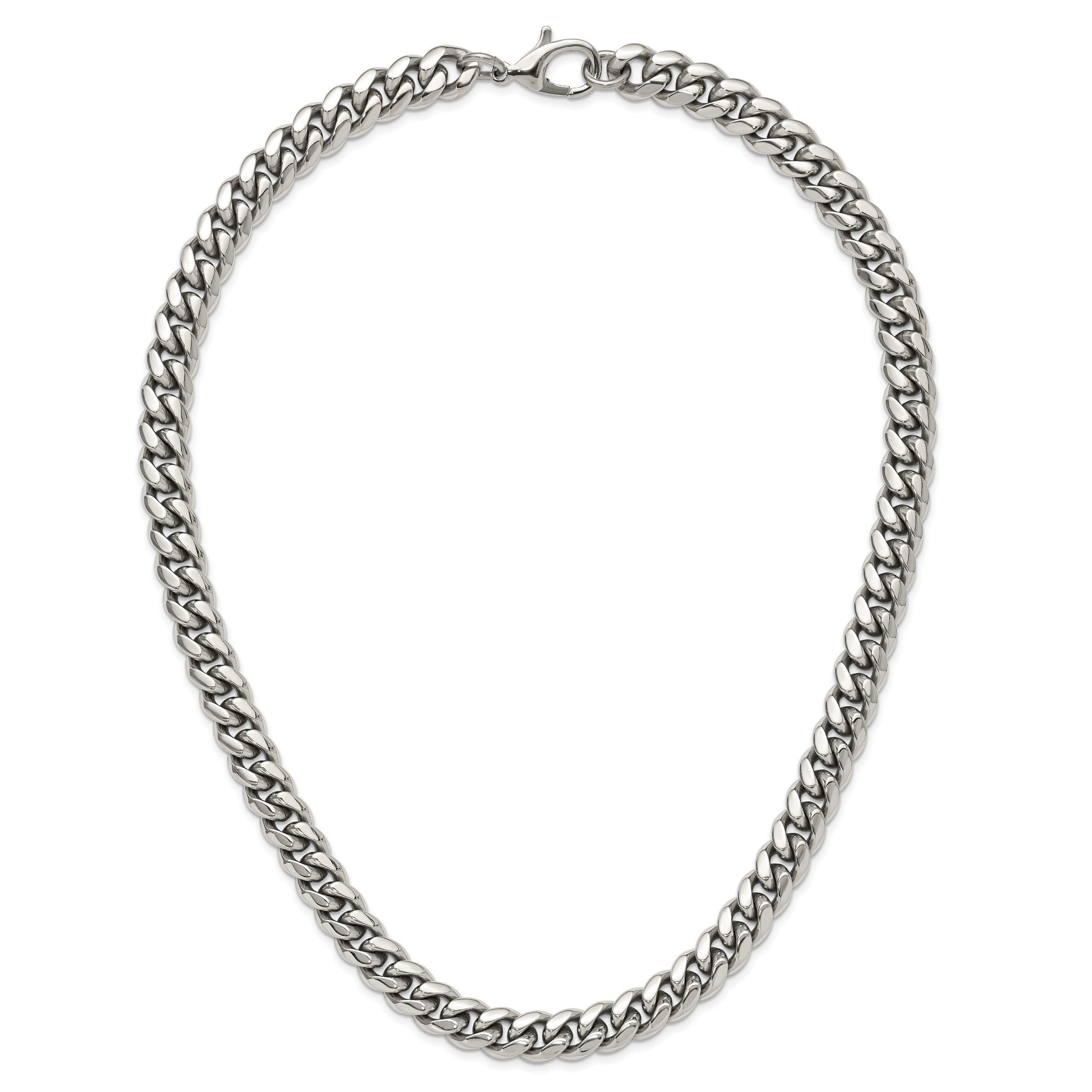 Chisel Stainless Steel Polished 24 inch Curb Chain Necklace