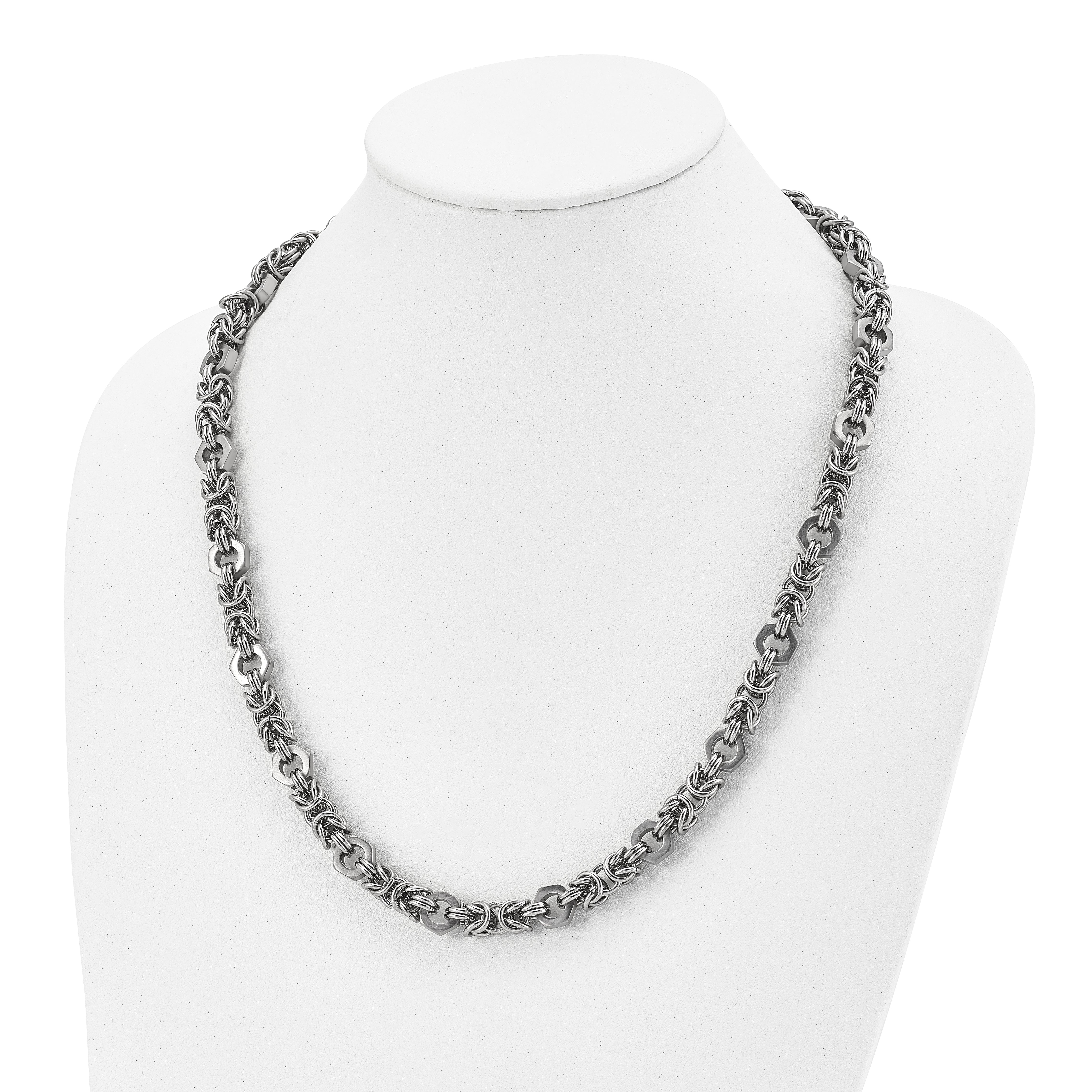 Chisel Stainless Steel Brushed and Polished 24 inch Necklace