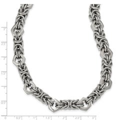 Chisel Stainless Steel Brushed and Polished 24 inch Necklace