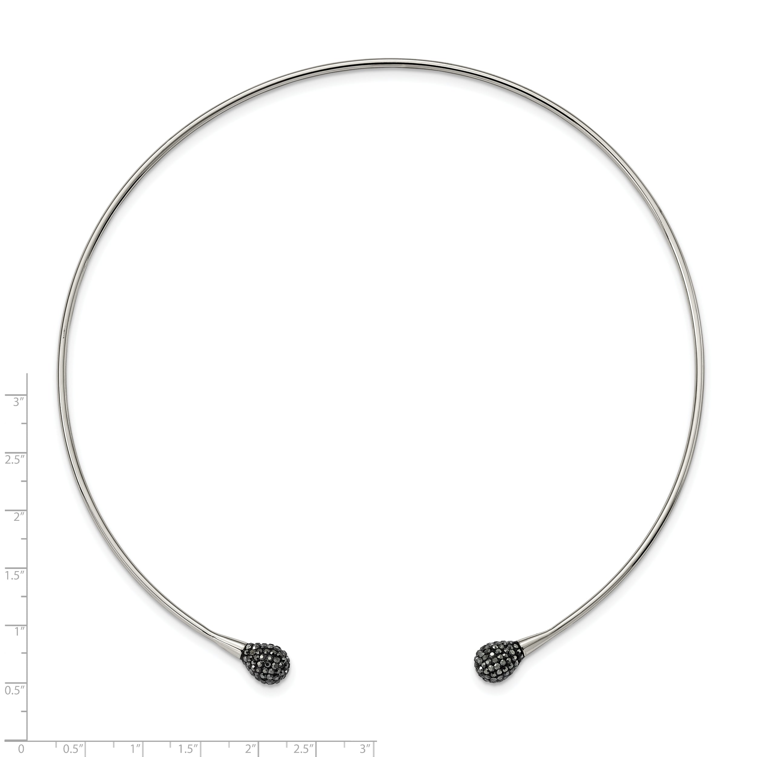 Stainless Steel Polished with Hematite Flexible Neck Wire