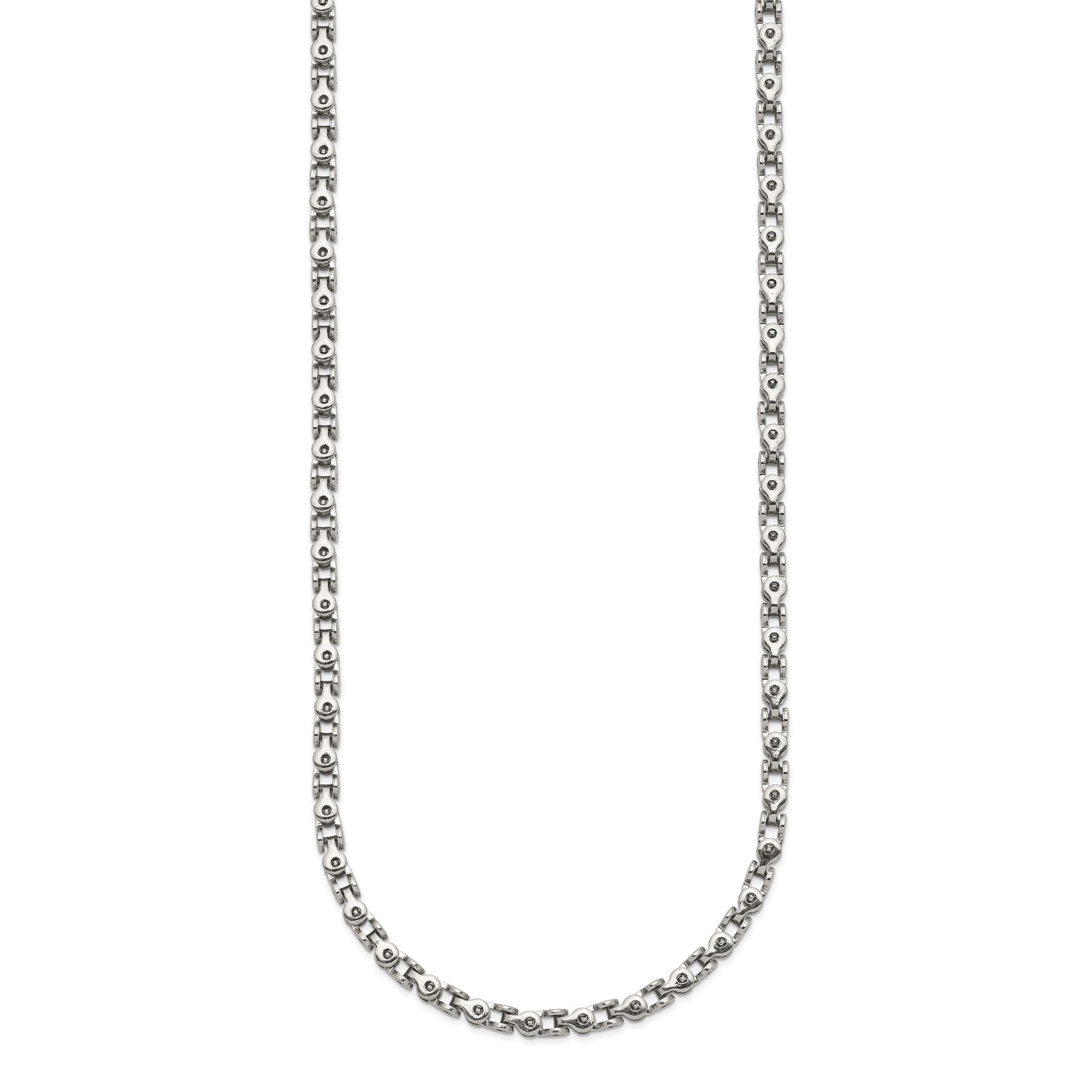 Chisel Stainless Steel Polished 18 inch Fancy Link Chain