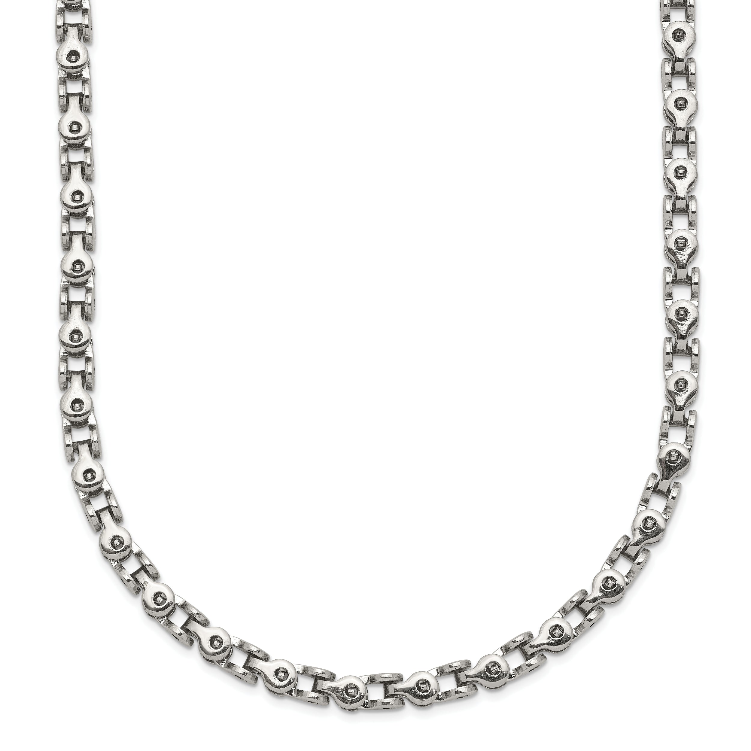 Chisel Stainless Steel Polished 24 inch Fancy Link Chain