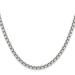 Chisel Stainless Steel Polished 3.9mm 18 inch Rounded Box Chain