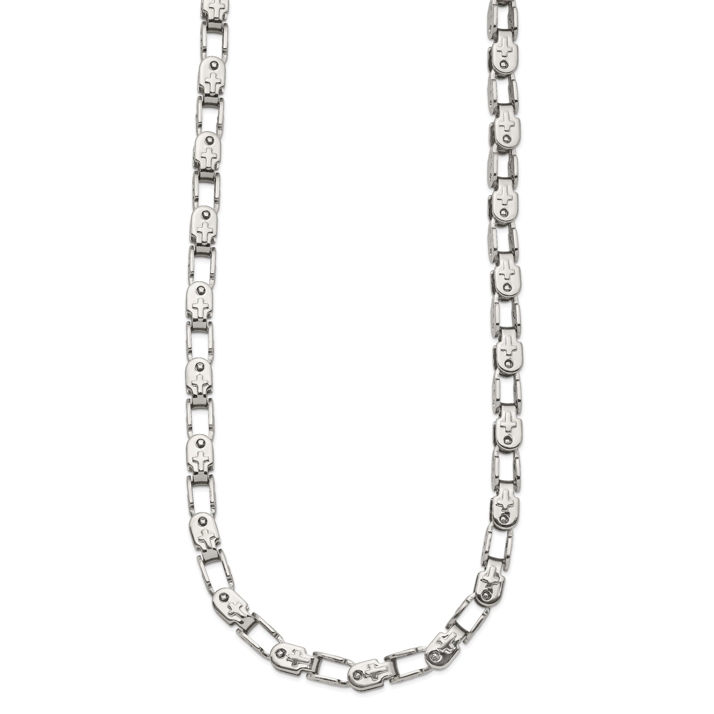 Chisel Stainless Steel Polished 18 inch Fancy Link Chain