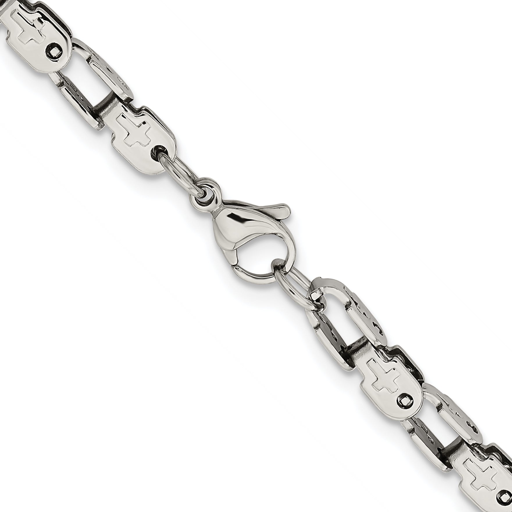 Chisel Stainless Steel Polished 18 inch Fancy Link Chain