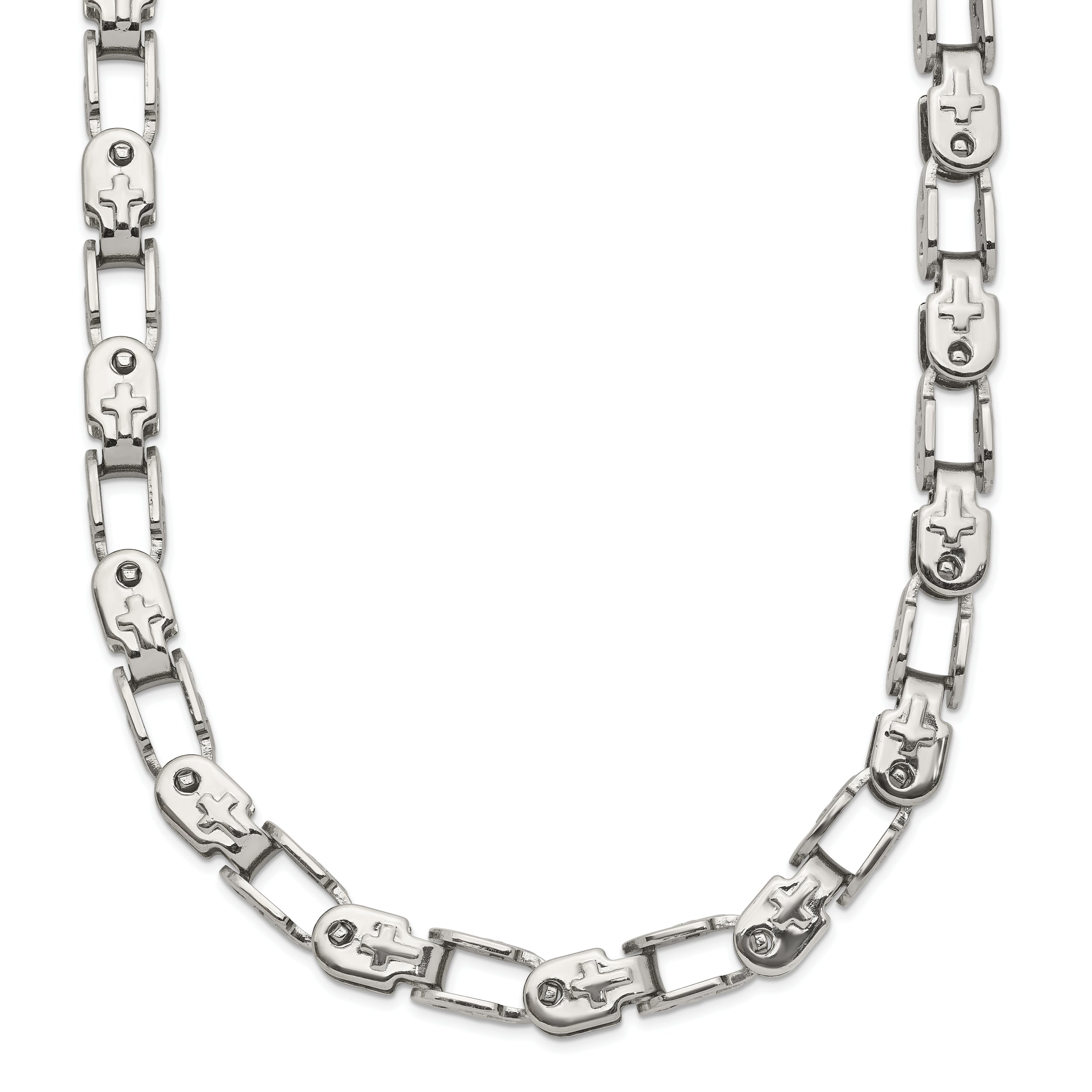 Chisel Stainless Steel Polished 24 inch Fancy Link Chain