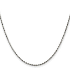 Chisel Stainless Steel Polished 1.5mm 20 inch Rope Chain