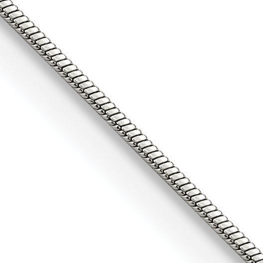 Chisel Stainless Steel Polished 1.2mm Square Snake 24 inch Chain