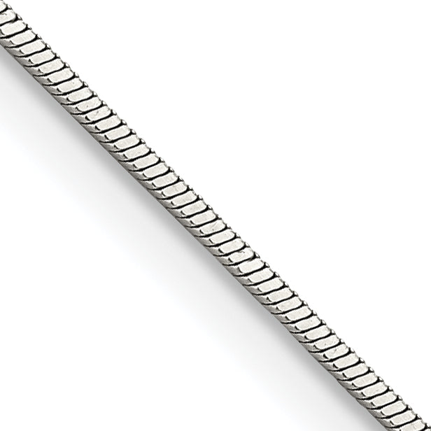 Chisel Stainless Steel Polished 1.5mm Square Snake 24 inch Chain