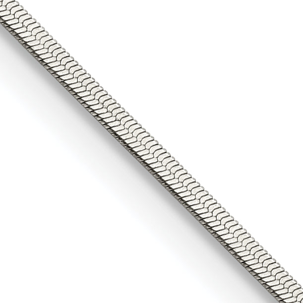 Chisel Stainless Steel Polished 1.8mm 24 inch Herringbone Chain