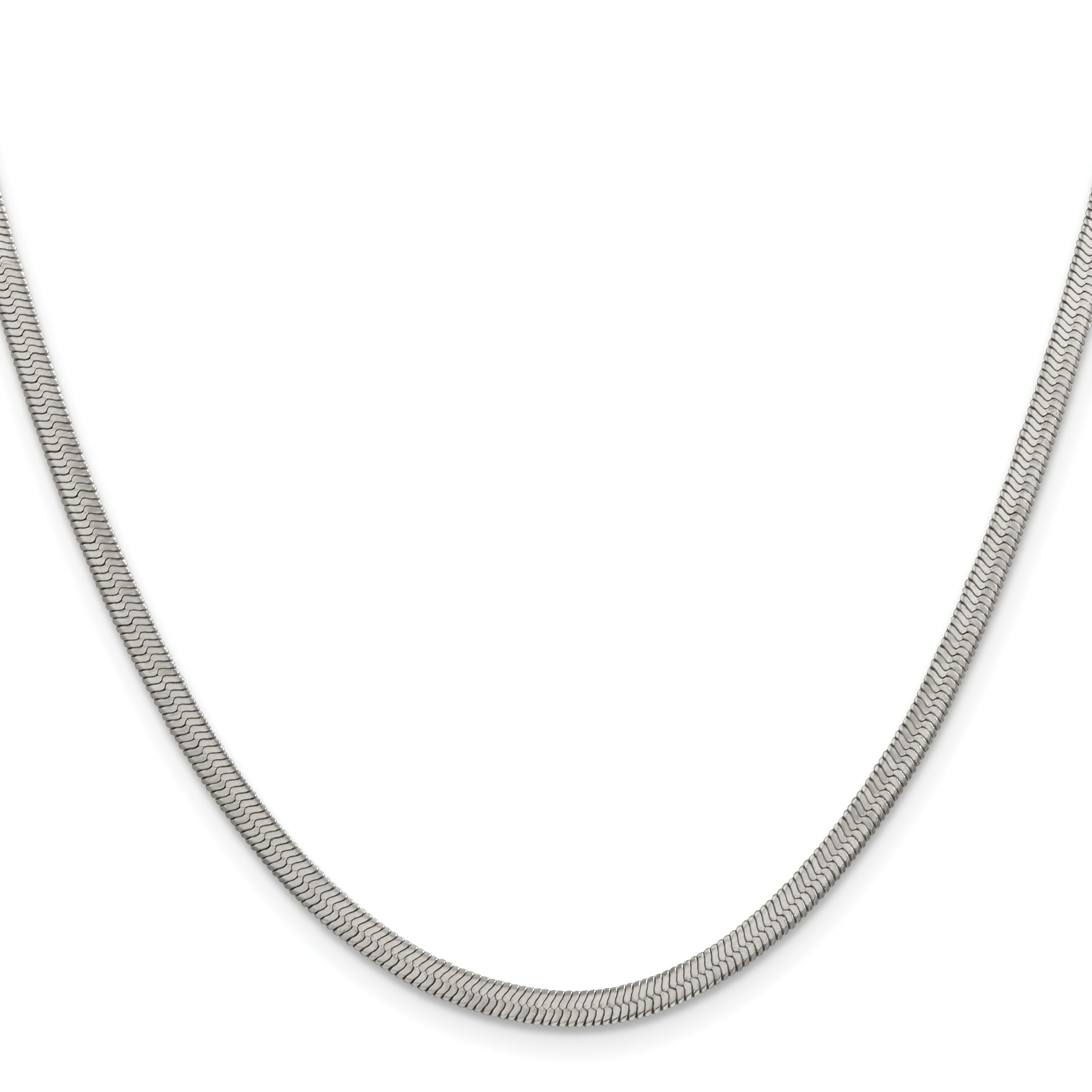 Chisel Stainless Steel Polished 3.3mm 20 inch Herringbone Chain