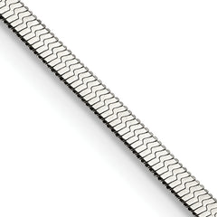 Chisel Stainless Steel Polished 3.3mm 24 inch Herringbone Chain