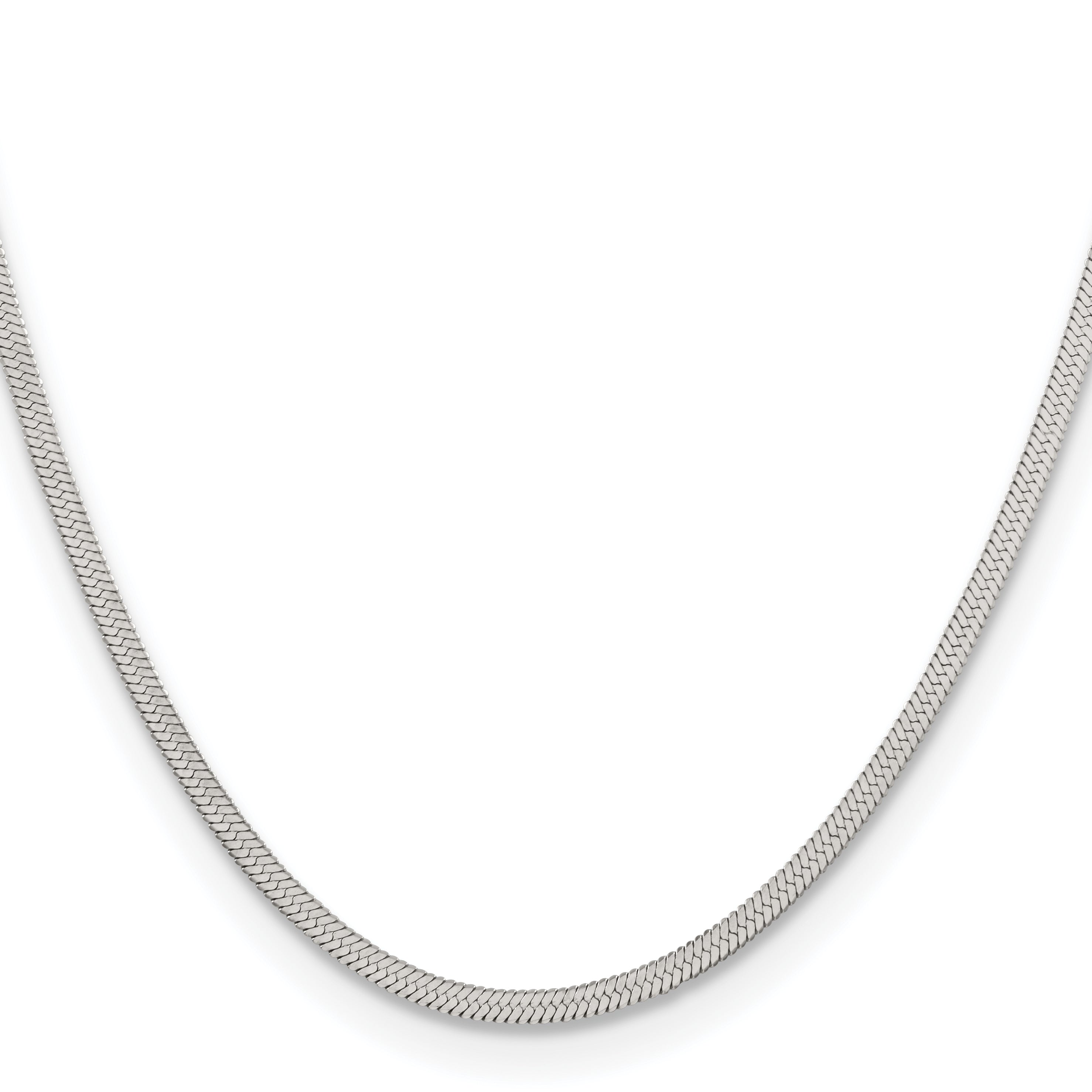 Chisel Stainless Steel Polished 3.4mm 20 inch Herringbone Chain