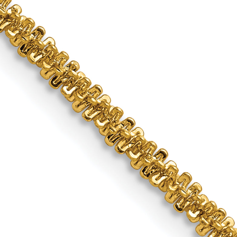 Chisel Stainless Steel Polished Yellow IP-plated 3mm 24 inch Cyclone Chain