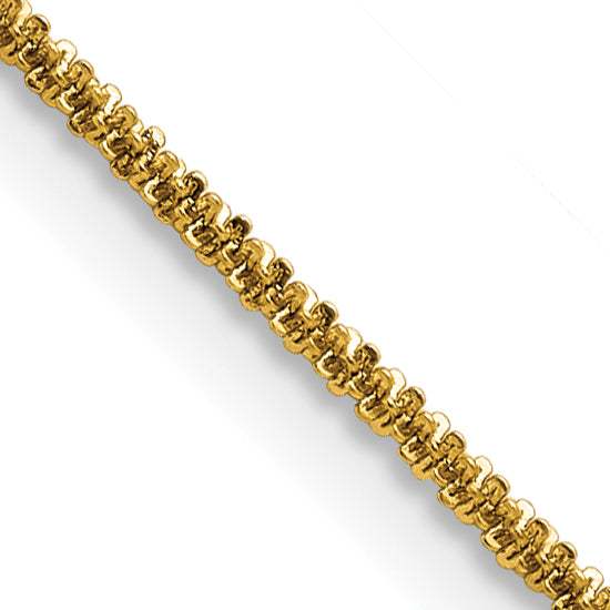 Chisel Stainless Steel Polished Yellow IP-plated 1.7mm 24 inch Cyclone Chain