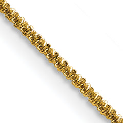 Chisel Stainless Steel Polished Yellow IP-plated 1.7mm 24 inch Cyclone Chain