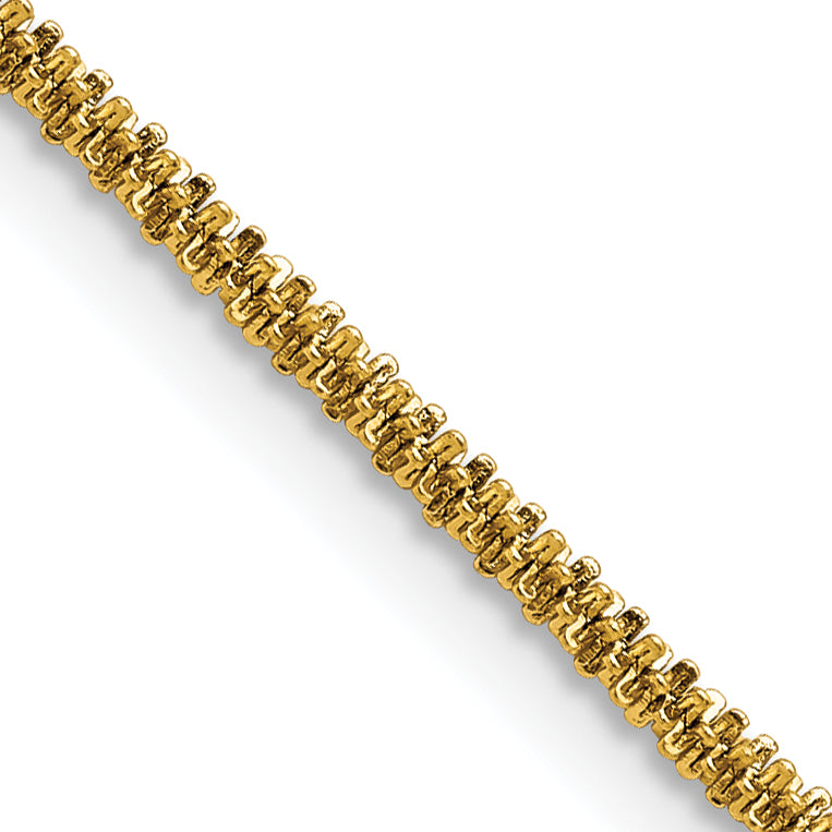 Chisel Stainless Steel Polished Yellow IP-plated 2.2mm 24 inch Cyclone Chain