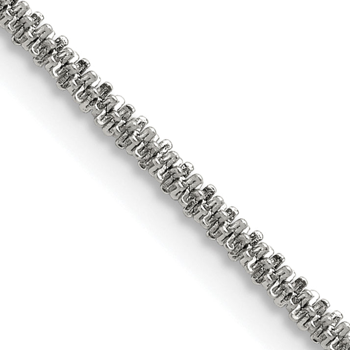 Chisel Stainless Steel Polished 2.2mm 24 in Cyclone Chain