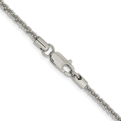 Chisel Stainless Steel Polished 3.3mm 20 inch Cyclone Chain