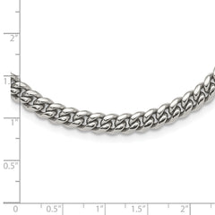 Chisel Stainless Steel Polished 6mm 24 inch Curb Chain