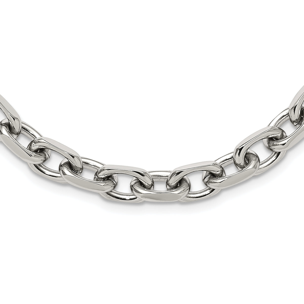 Chisel Stainless Steel Polished 8.5mm 24 inch Cable Chain