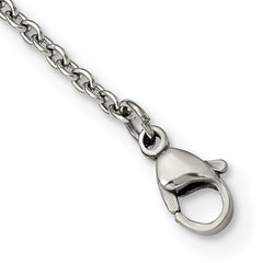 Chisel Stainless Steel Polished Circle Link 31.25 inch Necklace