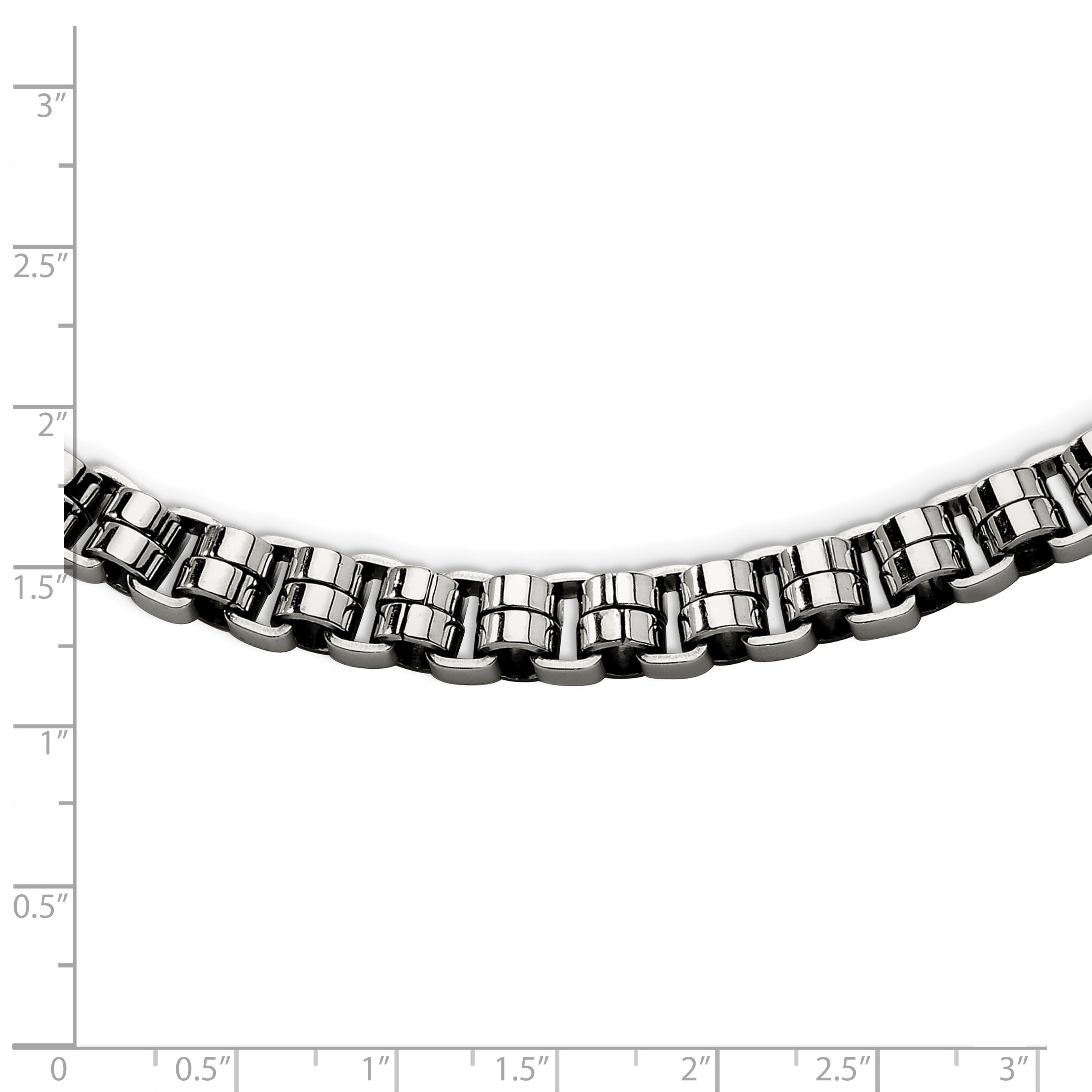 Chisel Stainless Steel Polished 24 inch Circular Link Necklace