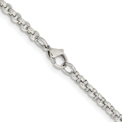 Chisel Stainless Steel Polished 3.9mm 18 inch Rolo Chain