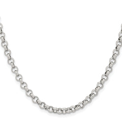 Chisel Stainless Steel Polished 4.6mm 18 inch Rolo Chain