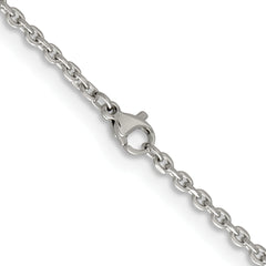 Chisel Stainless Steel Polished 2.7mm 18 inch Cable Chain