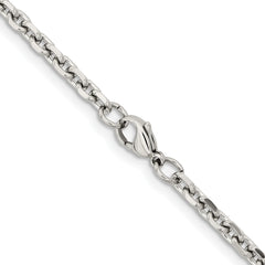 Chisel Stainless Steel Polished 4.3mm 20 inch Cable Chain