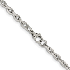 Chisel Stainless Steel Polished 5.3mm 20 inch Cable Chain