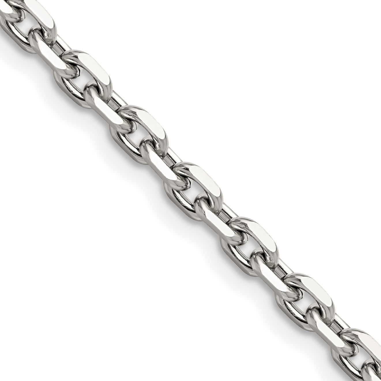 Chisel Stainless Steel Polished 5.3mm 24 inch Cable Chain