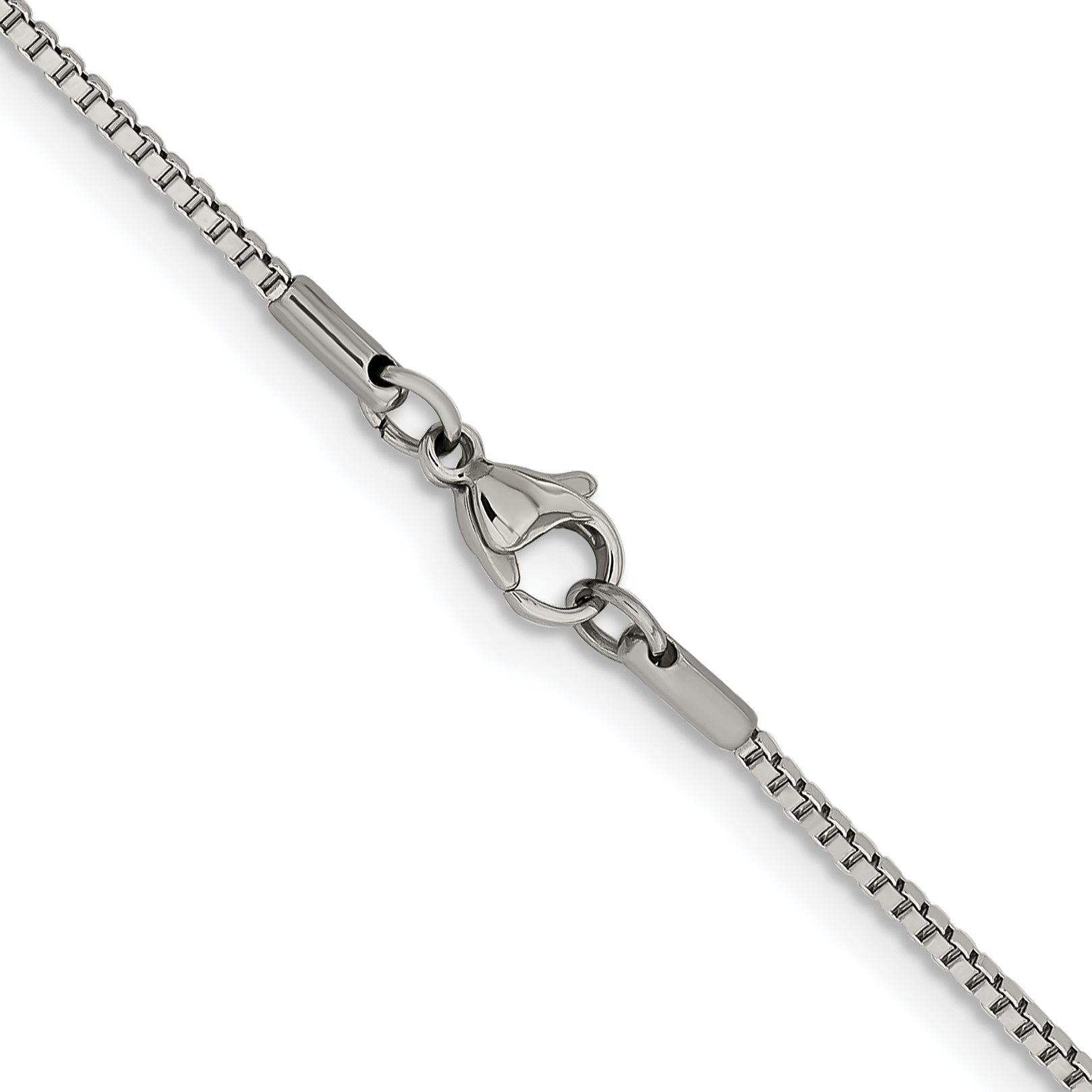 Chisel Stainless Steel Polished 1.5mm 16 inch Box Chain