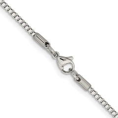 Chisel Stainless Steel Polished 2mm 18 inch Box Chain