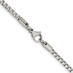 Chisel Stainless Steel Polished 3.2mm 20 inch Box Chain