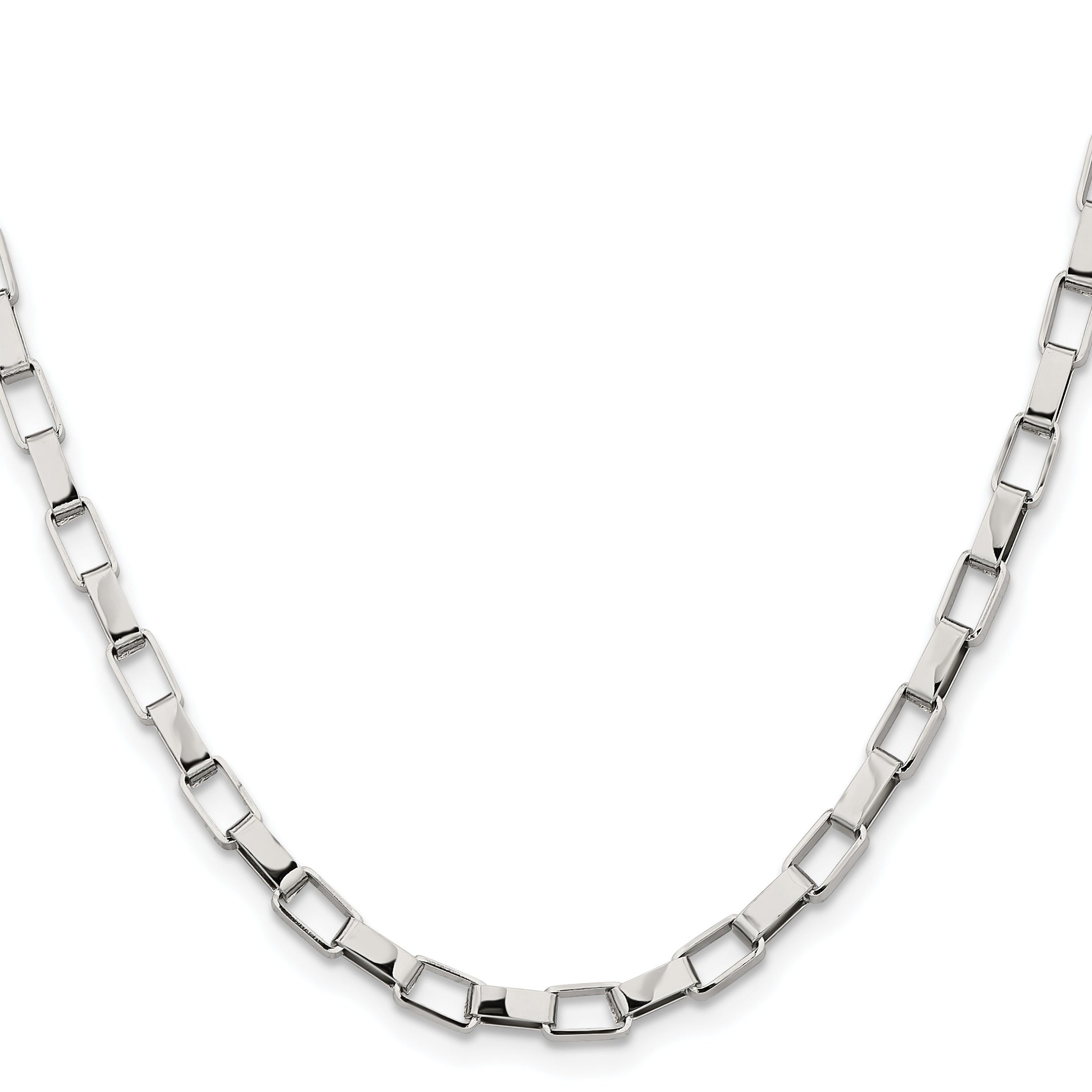 Chisel Stainless Steel Polished 4.8mm 22 inch Square Link Chain