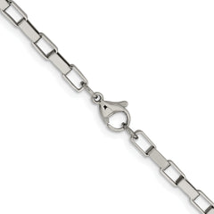 Chisel Stainless Steel Polished 4.8mm 22 inch Square Link Chain