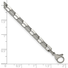 Chisel Stainless Steel Polished 4.8mm 8 inch Square Link Chain