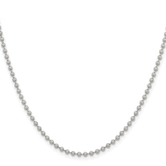 Chisel Stainless Steel Polished 2.4mm 16 inch Ball Chain