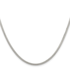 Chisel Stainless Steel Polished 2.4mm 20 inch Snake Chain